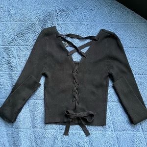 Forever 21 long sleeve rib shirt